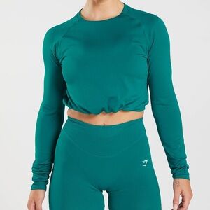 Gymshark Teal Long Sleeve Women's Tee